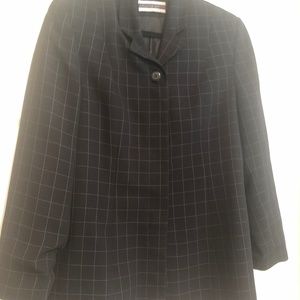 Black with Blue stripes Suit Jacket